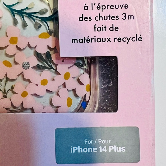 Kate Spade Hollyhock clear Case for iPhone 14 plus nwb - Picture 4 of 5